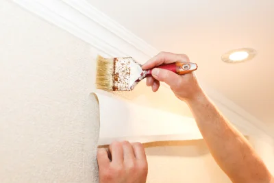 Pose de papier peint à la Tombe — revêtements muraux et toiles de verre